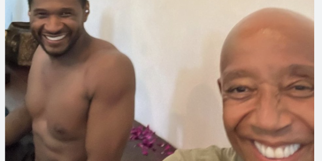 Russell Simmons and Usher Link Up in Bali